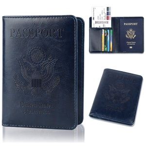 NAVY BLUE MEN’S RFID Passport holder *NWT*